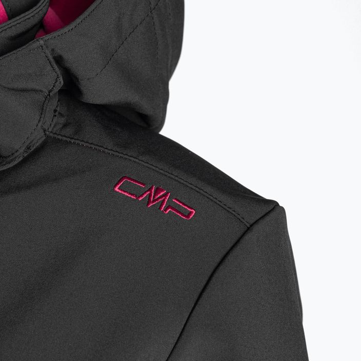 Jachetă softshell CMP Zip 05UG pentru femei, negru/roz 39A5006/05UG/D36 3