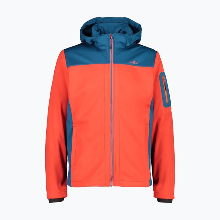 Jachetă CMP Softshell pentru bărbați cu fermoar 10CL portocaliu 39A5027/10CL/48 9