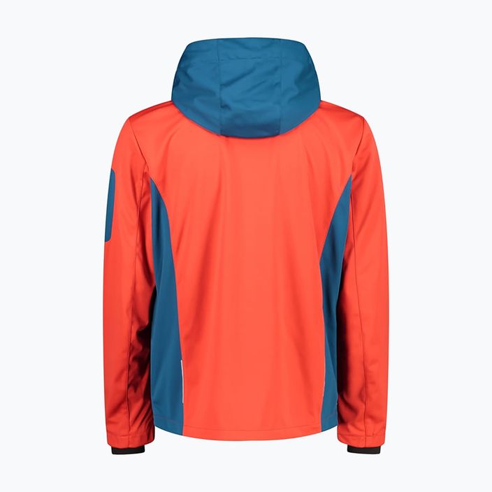 Jachetă CMP Softshell pentru bărbați cu fermoar 10CL portocaliu 39A5027/10CL/48 8