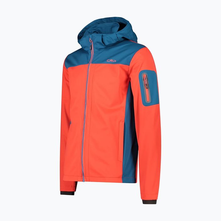 Jachetă CMP Softshell pentru bărbați cu fermoar 10CL portocaliu 39A5027/10CL/48 10