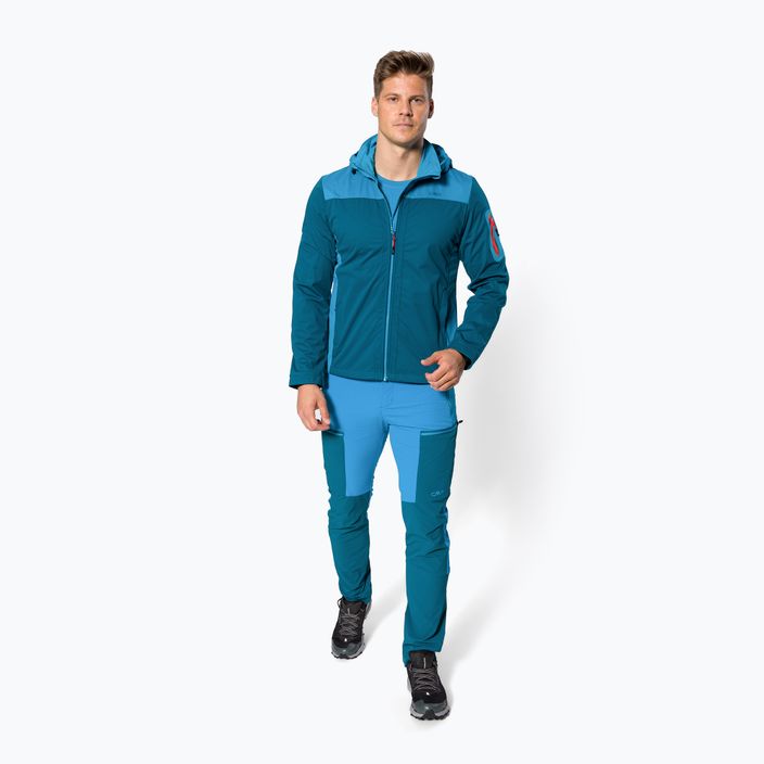 Jachetă softshell pentru bărbați CMP Zip 02ML albastru 39A5027/02ML/48 5