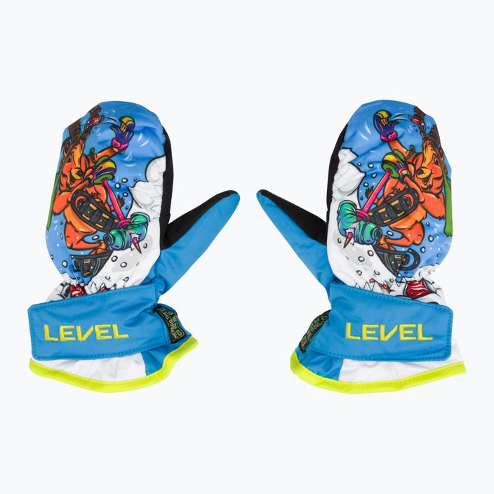 Level Animal mănuși de schi pentru copii albastru deschis 3