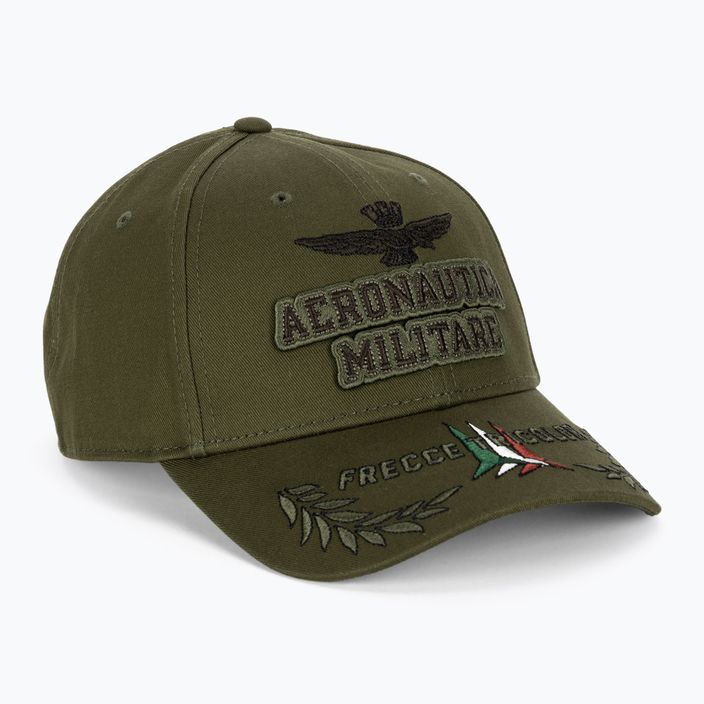 Șapcă pentru bărbați Aeronautica Militare Embossed Embroidery military green