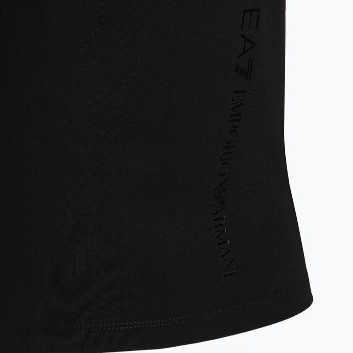Tricou de damă EA7 Emporio Armani Train Shiny negru/ton logo pentru femei 4