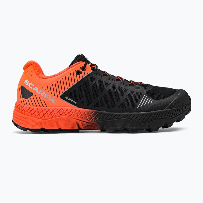 Pantofi de alergare bărbați SCARPA Spin Ultra negru/portocaliu GTX 33072-200/1 2