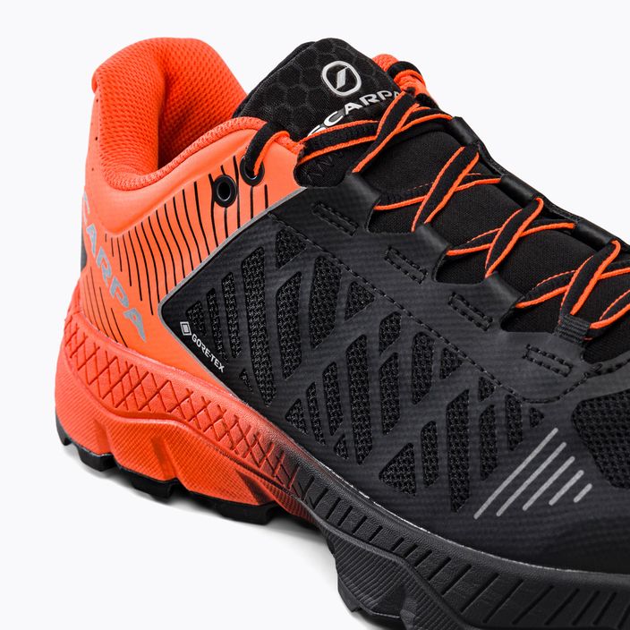 Pantofi de alergare bărbați SCARPA Spin Ultra negru/portocaliu GTX 33072-200/1 9