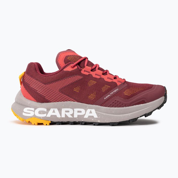Încălțăminte de alergare pentru femei SCARPA Spin Planet deep red/saffron 2
