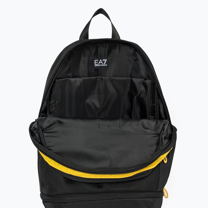 Rucsac pentru bărbați EA7 Emporio Armani Train Logo Tape 25 l black/giallo 4