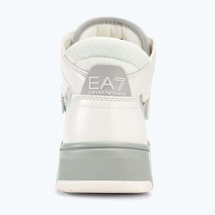 EA7 Emporio Armani Basket Mid pantofi alb/iridescent 6