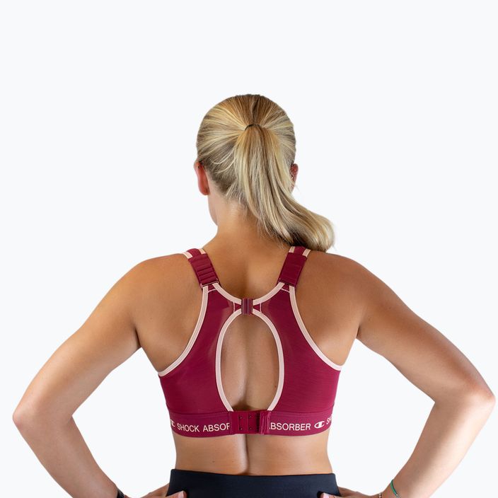 Sutien de antrenament  Shock Absorber Ultimate Run Bra Padded tibetan red 2