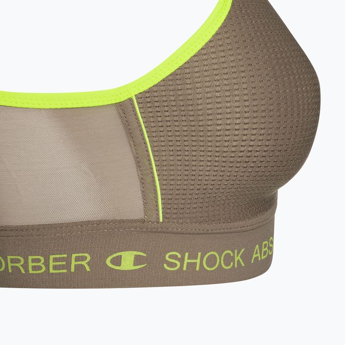 Sutien Shock Absorber Ultimate Run Bra Padded grey/lemon 3