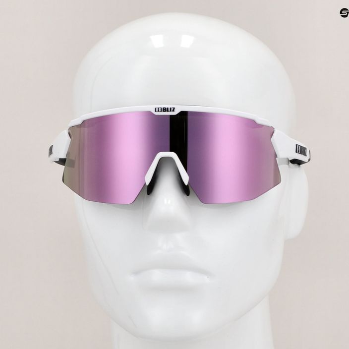 Ochelari de ciclism Bliz Breeze S3+S0 alb mat / maro roz multi / transparent P52102-04 8