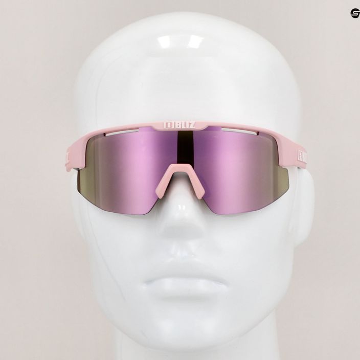 Ochelari de ciclism Bliz Matrix Small S3 mat roz pudră / maro roz multi 52107-49 7