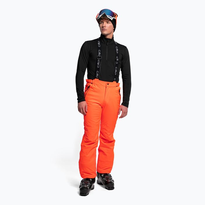 Pantaloni de schi pentru bărbați CMP, portocaliu, 3W17397N