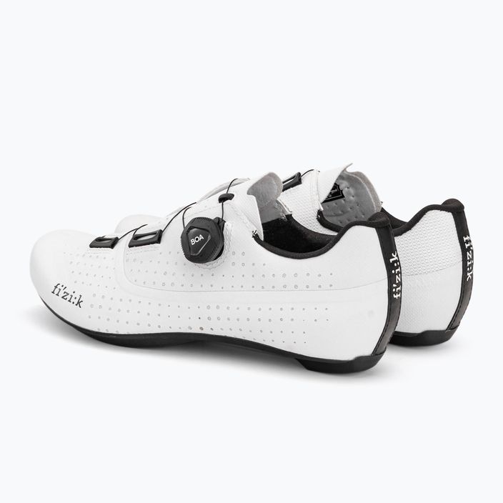 Pantofi de șosea pentru bărbați Fizik Tempo Overcurve R4 alb și negru TPR4OXR1K2010 3