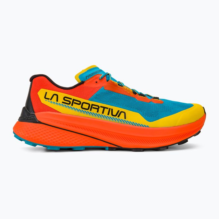Încălăminte de alergat pentru bărbați La Sportiva Prodigio tropic blue/cherry tomato 2