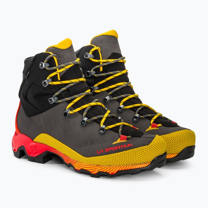 Încălțăminte de trekking pentru bărbați La Sportiva Aequilibrium Trek GTX carbon/yellow 4