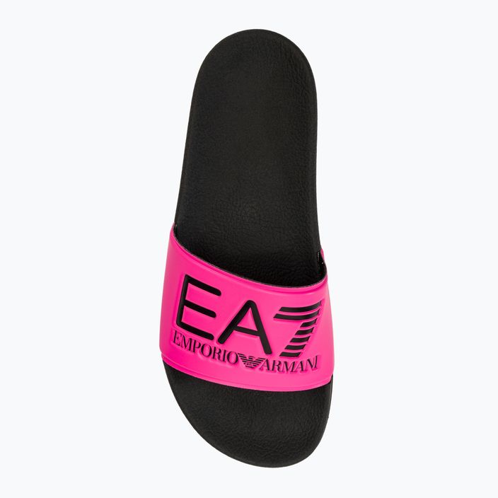 EA7 Emporio Armani Water Sports Visibility flip-flops roz fluo/negru 5