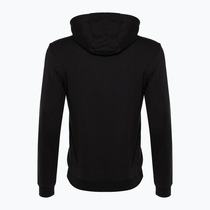 EA7 Emporio Armani Emporio Armani Train Logo Series Oversize Logo Hoodie Coft negru pentru bărbați 2