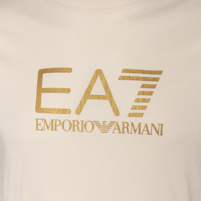 Tricou pentru bărbați EA7 Emporio Armani Train Gold Label Tee Pima cu logo mare pentru zilele ploioase 3