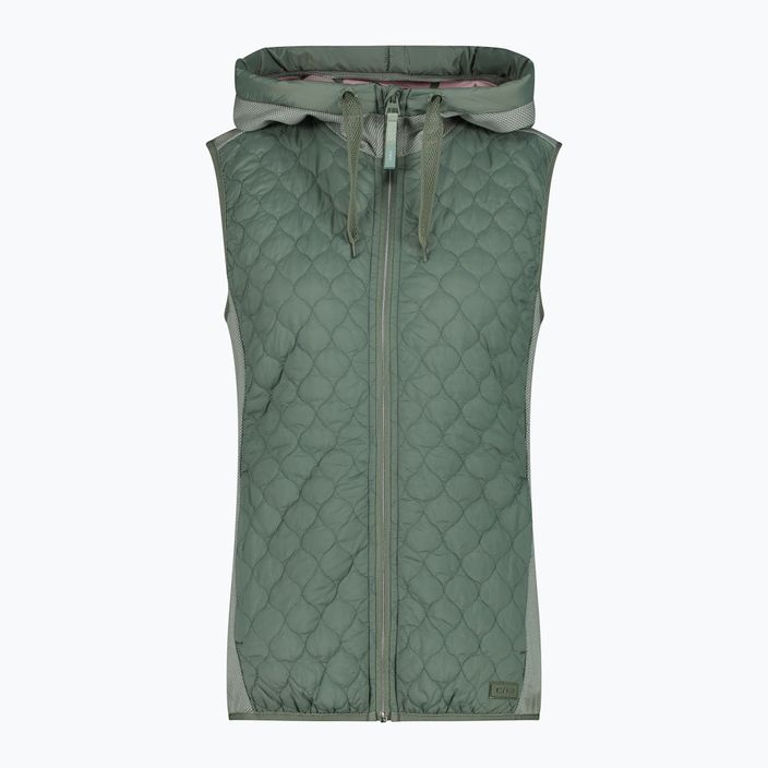 Vestă de trekking pentru femei CMP Hybrid Fix Hood salvia