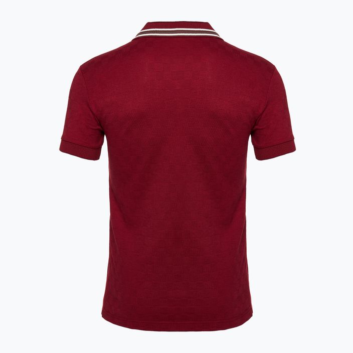 Tricou pentru bărbați  EA7 Emporio Armani Golf Pro Polo Check syrah 2