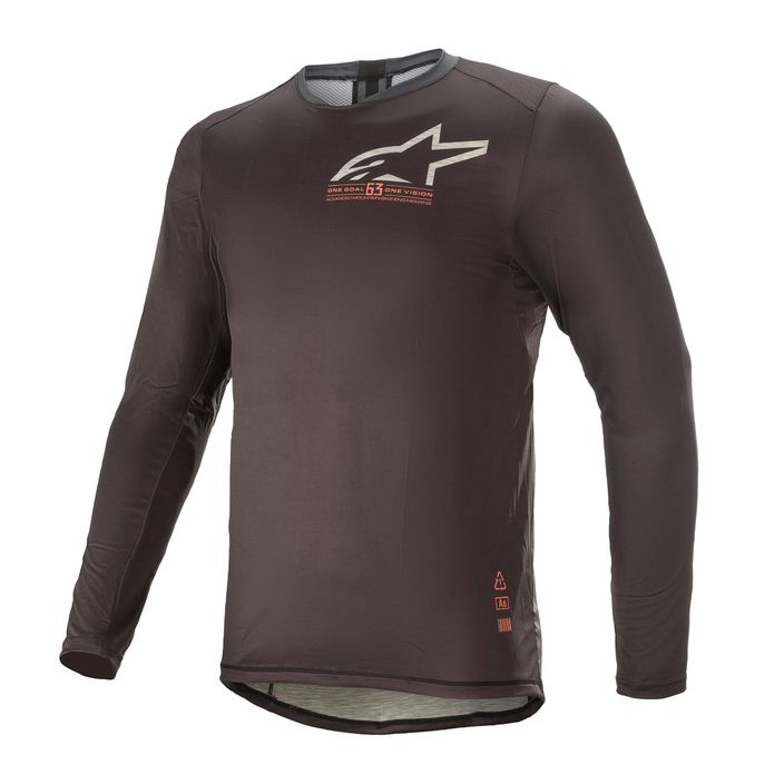 Alpinestars tricou de ciclism pentru bărbați Alps 6.0 V2 LS Jersey negru 1763821/1793 2