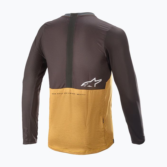 Alpinestars tricou de ciclism pentru bărbați Alps 6.0 V2 LS Jersey galben 1763821/4010 2