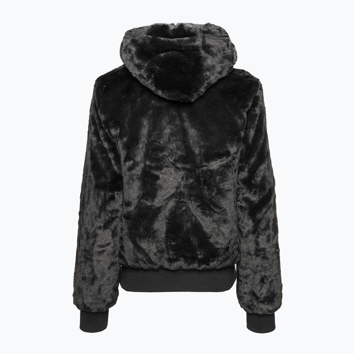 Jachetă de blană pentru femei CMP Fix Hood negru 32K0316/U901 2