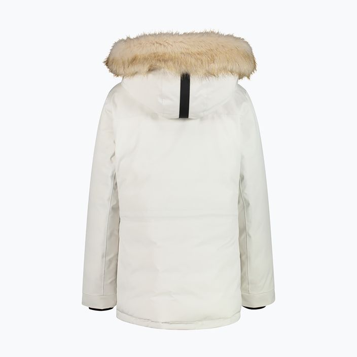 Jacheta de ploaie cu glugă cu fermoar CMP Parka Zip Hood pentru femei  alb 32K3206F 3