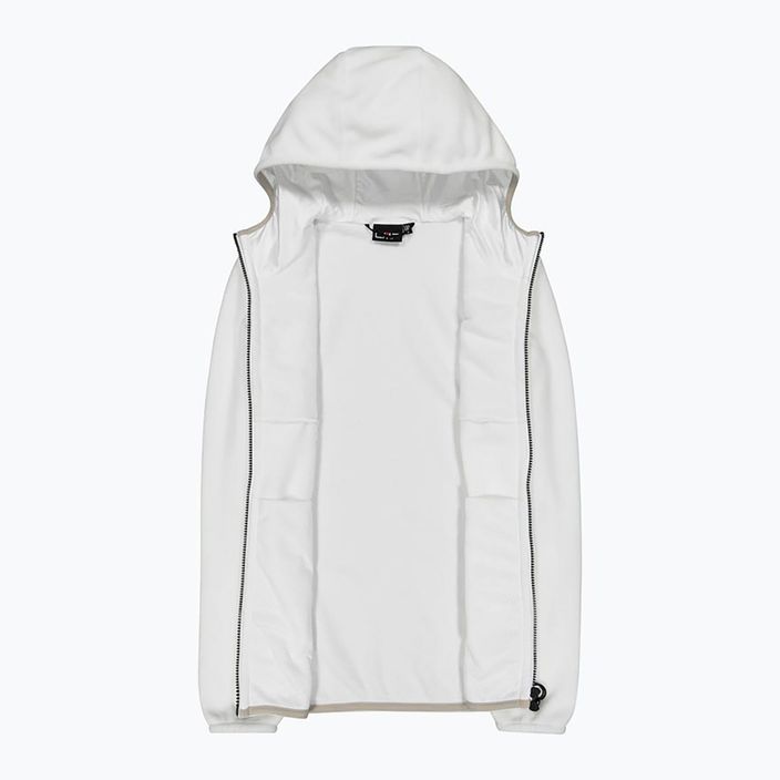 Hanorac cu glugă CMP Fix Hood Fleece Sweatshirt pentru femei  alb 32H0386/A001 3