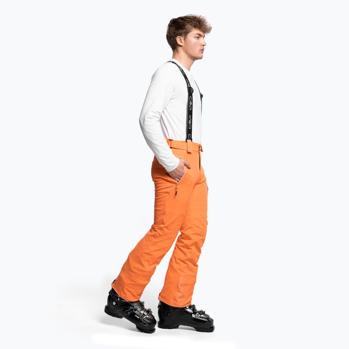 Pantaloni de schi pentru bărbați CMP portocalii 3W04467/C593 2
