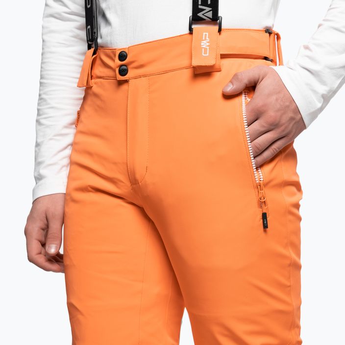 Pantaloni de schi pentru bărbați CMP portocalii 3W04467/C593 4