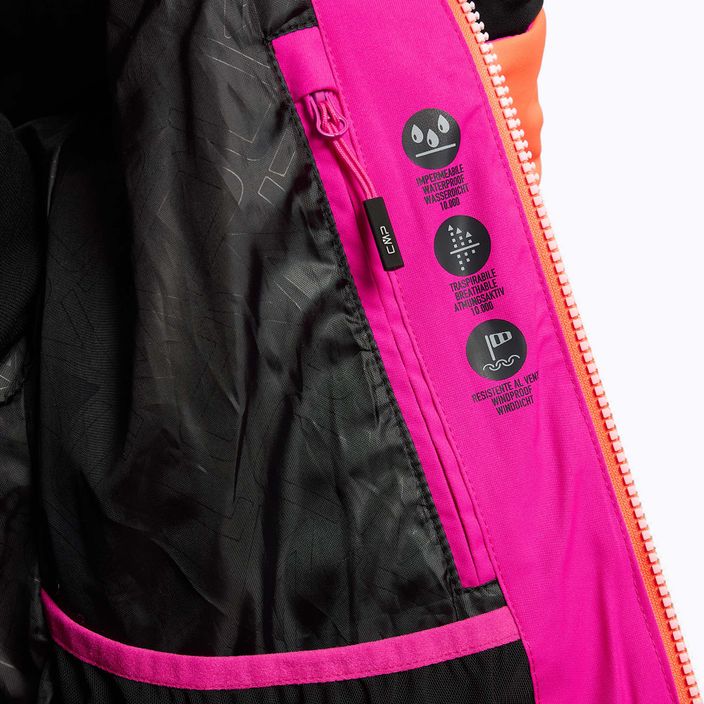 Geacă de schi pentru femei CMP roz-portocalie 31W0226/H924 10