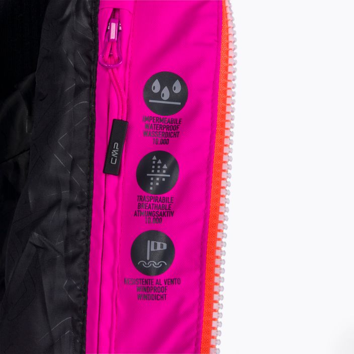 Geacă de schi pentru femei CMP roz-portocalie 31W0226/H924 18