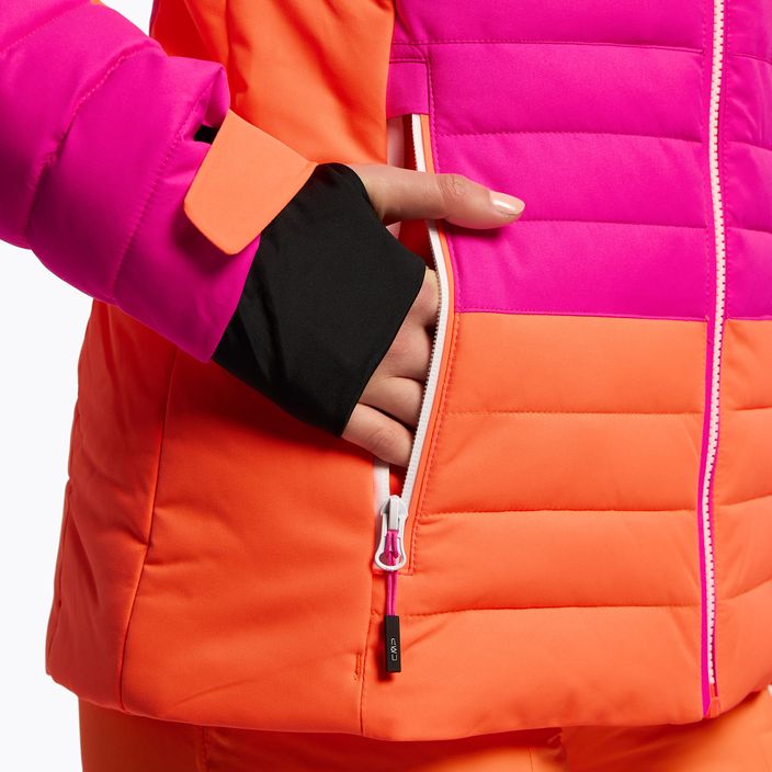 Geacă de schi pentru femei CMP roz-portocalie 31W0226/H924 7