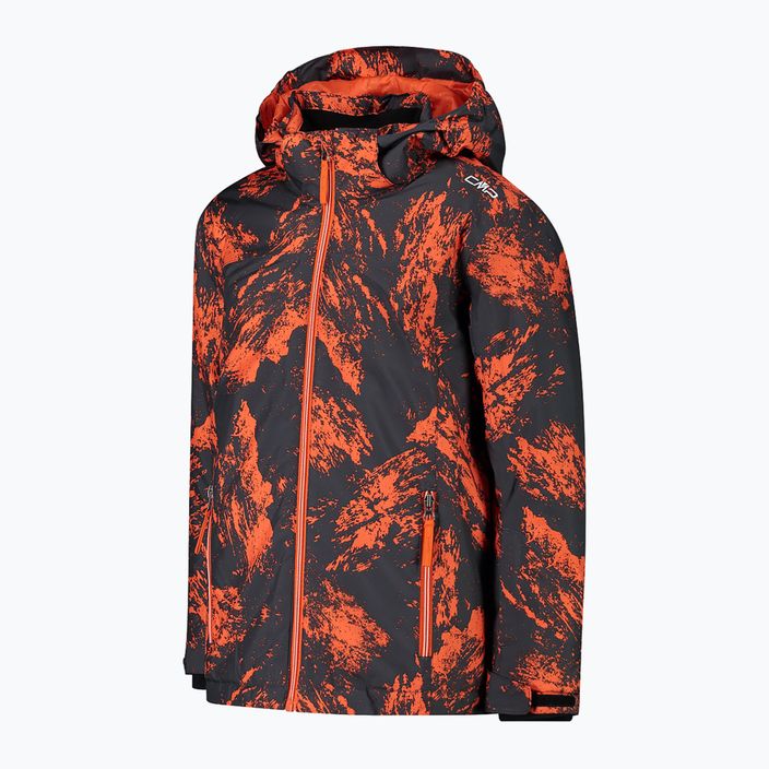 Jachetă de schi pentru copii CMP 39W1924/04ZP anthracite/arancio 3