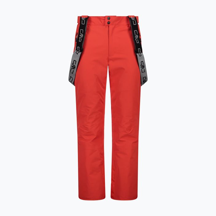Pantaloni de schi pentru bărbați CMP roșu 3W04467/C589