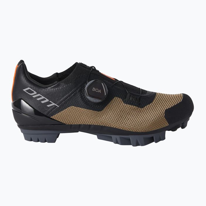 Pantofi de ciclism MTB pentru bărbați DMT KM4 negru/bronz 8