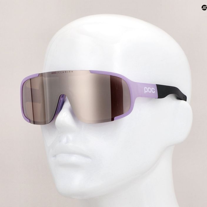 Ochelari de protecție pentru bicicletă POC Aspire purple quartz translucent/clarity road silver 6