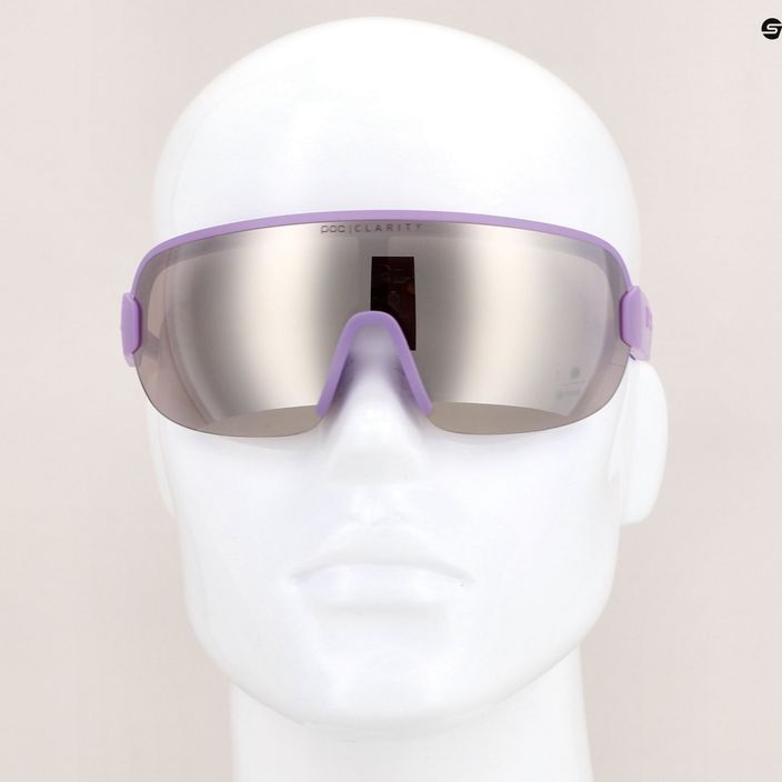 Ochelari de protecție pentru bicicletă POC Aim purple quartz translucent/clarity road silver 6