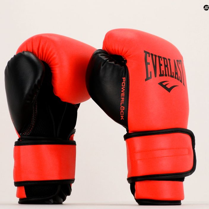 Mănuși de box pentru bărbați EVERLAST Powerlock Pu, roșu, EV2200 RED-10 oz. 9