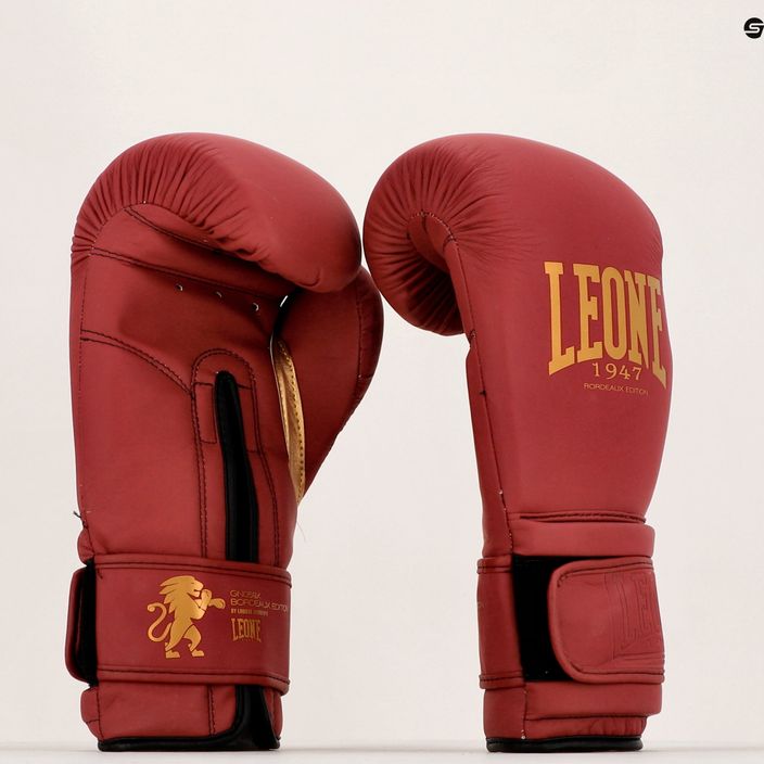 Leone Bordeaux Bordeaux mănuși de box roșu GN059X 8