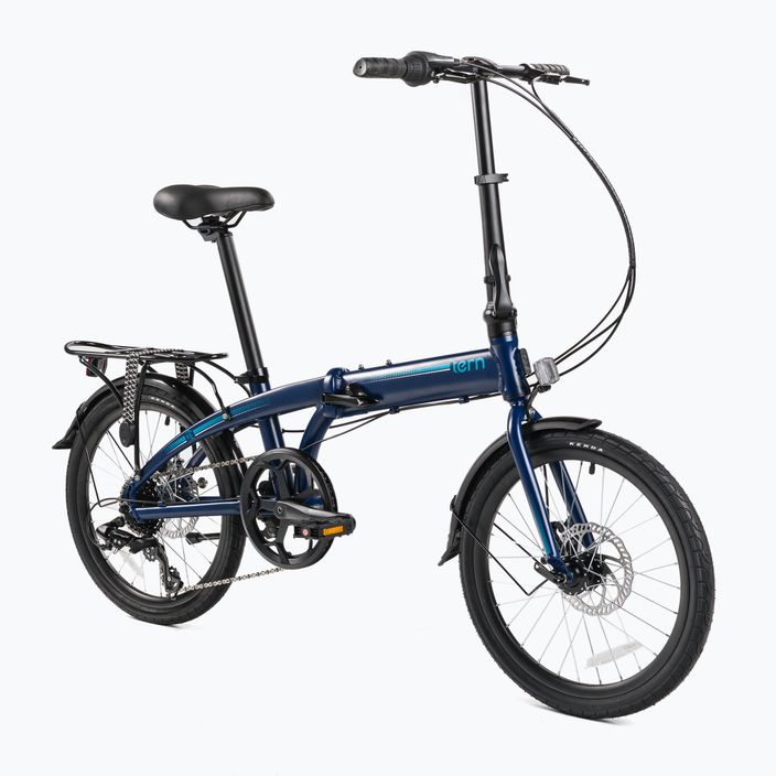 Bicicleta de oraș pliabilă Tern Link B8 albastru marin 2