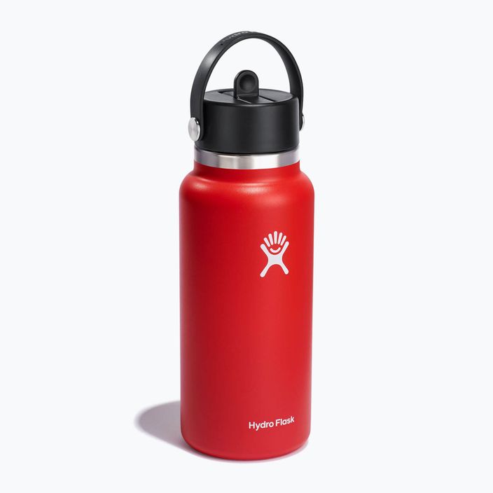 Sticlă termică Hydro Flask Wide Flex Straw 945 ml roșu W32BFS612 2