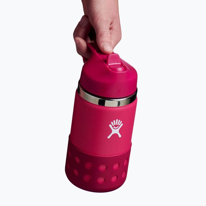 Sticlă termică  Hydro Flask Wide Mouth Straw Lid And Boot 2024 355 ml peony 3