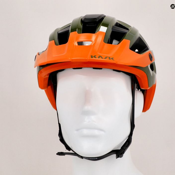 Cască de biciclist KASK Rex verde-portocaliu CHE00038.266 9