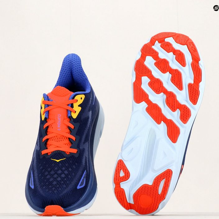 Pantofi de alergare pentru bărbați HOKA Clifton 9 albastru 1127895-BBDGB 12