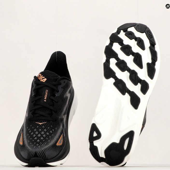 Pantofi de alergare pentru femei HOKA Clifton 9 negru 1127896-BCPPR 12