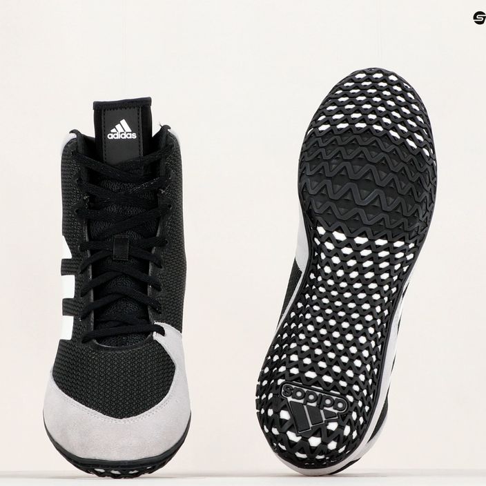 adidas Mat Wizard 5 pantofi de box negru și alb FZ5381 23